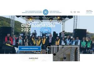 Ivane Javakhishvili Tbilisi State University's Website Screenshot