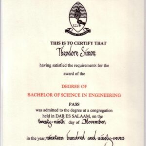 Buy Transcript Certificate From the University of Dar es Salaam