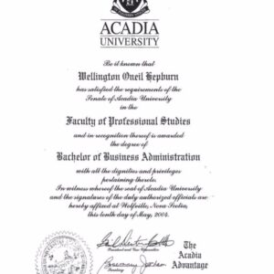 Buy Transcript Certificate from the Acadia University