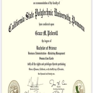 Buy Diplom Degree from The California State Polytechnic University, Pomona