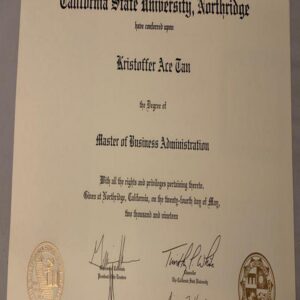 Buy Transcript Certificate from The California State University, Northridge