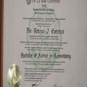 Buy Master Degree from the De La Salle University