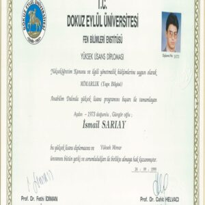 Buy Transcript Certificate from the  Dokuz Eylül Üniversitesi