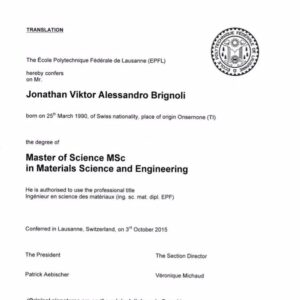 Buy Transcript Certificate from the École Polytechnique Fédérale de Lausanne