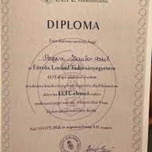 Buy Transcript Certificate from the Eötvös Loránd Tudományegyetem