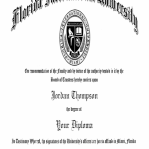 Buy Master Degree from The Florida International University