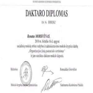 Buy Transcript Certificate from The ISM Vadybos ir ekonomikos universitetas