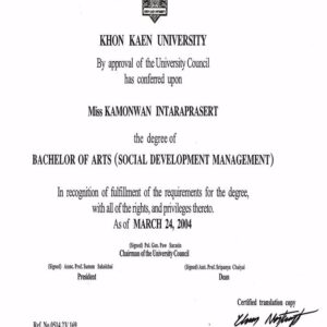 Buy Transcript Certificate from the Khon Kaen University