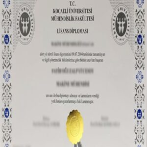 Buy Transcript Certificate from the Kocaeli Üniversitesi