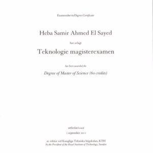 Buy Transcript Certificate from the Kungliga Tekniska högskolan