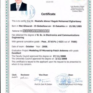 Buy Transcript Certificate from The Mansoura University