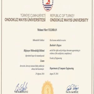 Buy Transcript Certificate from the Ondokuz Mayis Üniversitesi