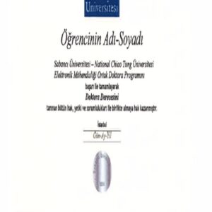 Buy Transcript Certificate from the Sabanci Üniversitesi