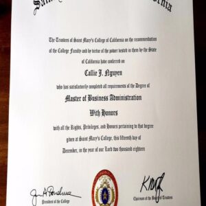 Buy Transcript Certificate from the Saint Mary's University