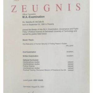 Buy Transcript Certificate from the Technische Universität Darmstadt