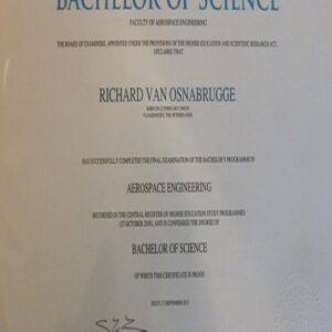 Buy Transcript Certificate from The Technische Universiteit Delft