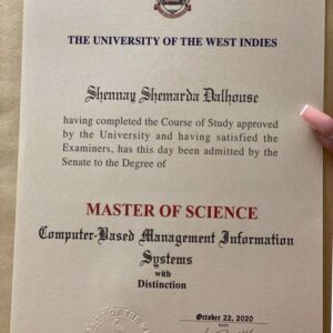 Buy  Transcript Certificate degree from the The University of the West Indies, Mona