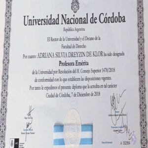 Buy college degree from the Universidad Nacional de Córdoba