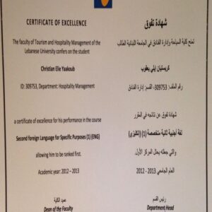 Buy Transcript Certificate degree from The Université Libanaise