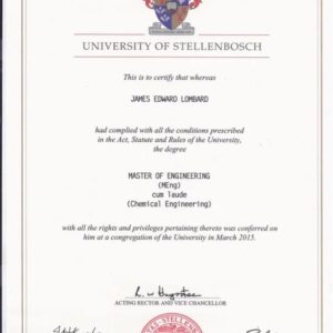Buy Transcript Certificate from the Universiteit Stellenbosch
