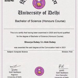 Buy Diplom degree from the University of Delhi