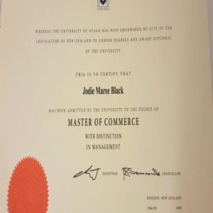 Buy Transcript Certificate from The University of Otago
