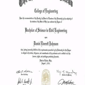 Buy Transcript Certificate from The University of Toledo