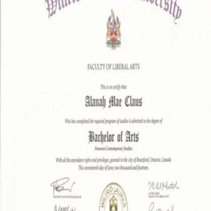 Buy Transcript Certificate from The Wilfrid Laurier University