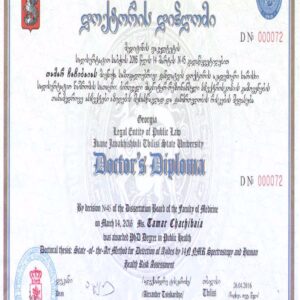 Buy Transcript Certificate from The Free University of Tbilisi