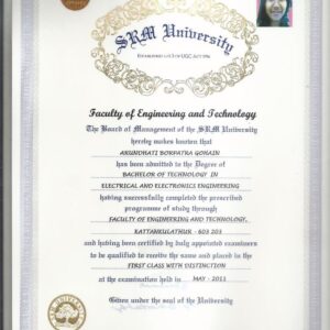 Buy Diplom degree from The SRM Institute of Science and Technology