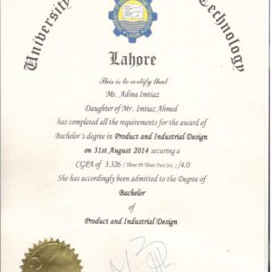 Buy Transcript Certificate from The University of Engineering and Technology, Lahore