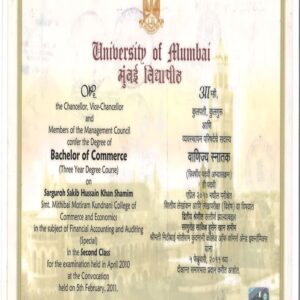 Buy Diplom degree from The University of Mumbai